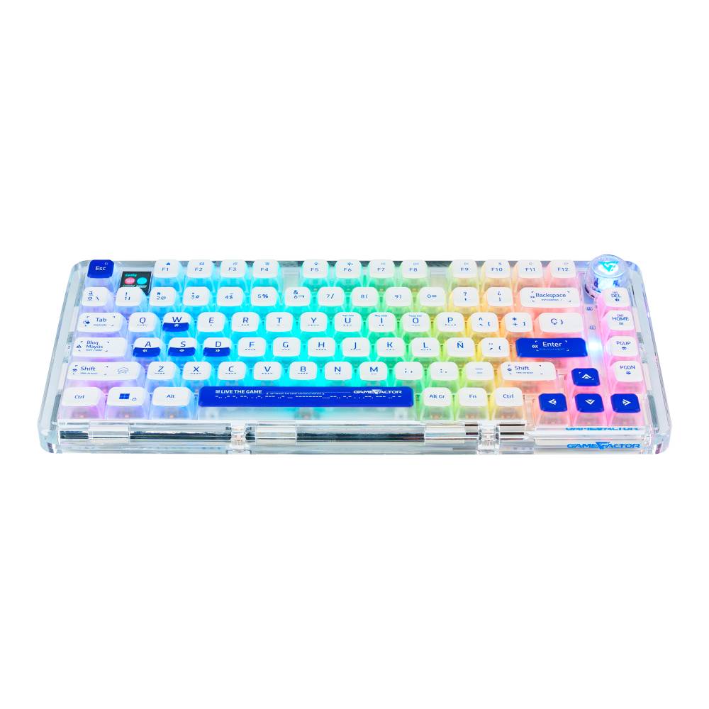 Teclado Vorago GAME FACTOR KBG800 Teclado Gasket personalizable - formato 75 con RGB configurable Teclado Vorago GAME FACTOR KBG800 Teclado Gasket personalizable - formato 75 con RGB configurable